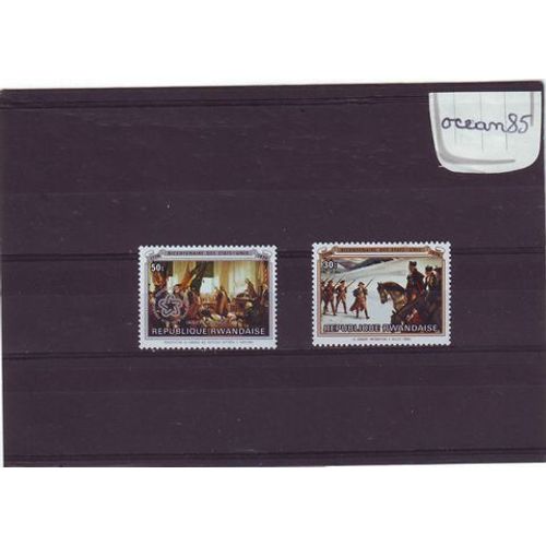 Rwanda 1976 : Bicentenaire De L'indépendance Des Etats-Unis - Lot De 2 Valeurs Neuves