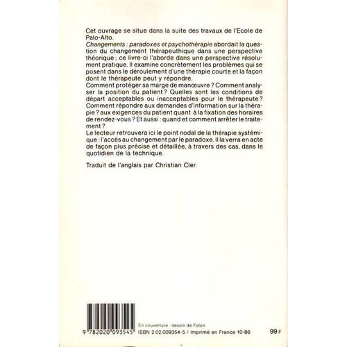 Tactiques Du Changement - Therapie Et Temps Court