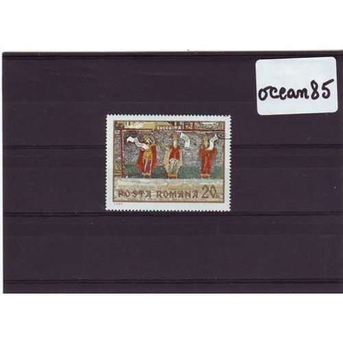 Roumanie 1969 : Fresque Du Monastère De Suscevita - Timbre Oblitéré