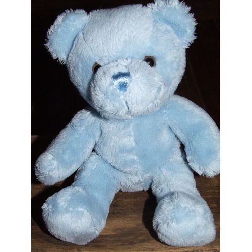 Ours Doudou Cmp Bleu Peluche De 22 Cms