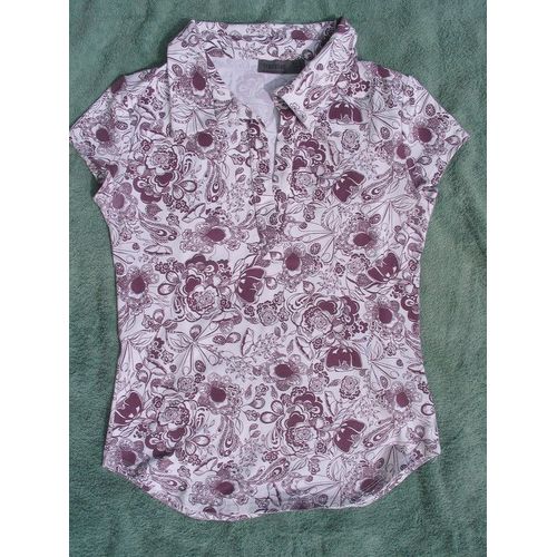 T-Shirt Zara Trafaluc , Taille M , Col Chemisier , Manches Courtes