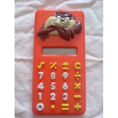 calculatrice  TAZ  warner kinder 2000 - 6 cm x 11 cm