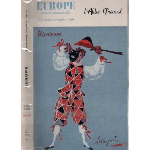 Europe, Revue Mensuelle  N° 415 : 416 - L' Abbé Prévost - Marivaux Par R. Martin Du Gard, B. Brecht, G. Lukacs, P.-A. Touchard..