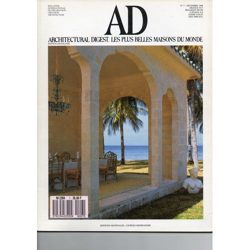 Architectural Digest  N° 7 : Decembre 1988