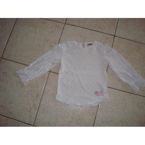 Sweat Sergent Major Blanc Et Rose A Saisir