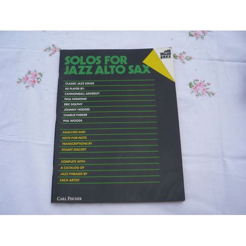 Solos For Jazz Alto Sax