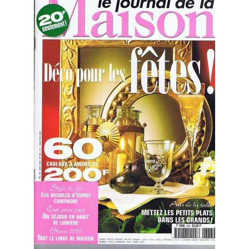 Le Journal De La Maison  Noel N° 333  N° 333 : Déco Pour Les Fêtes