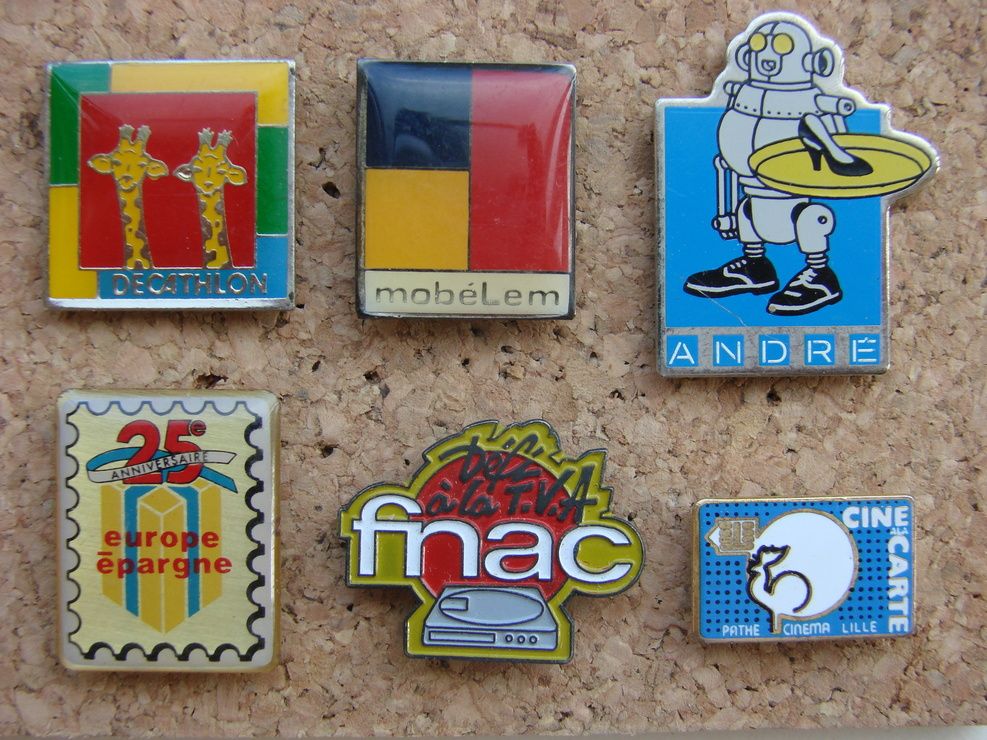 Pins Lot De 6 Grandes Enseignes Fnac Decathlon Et Autres Rakuten