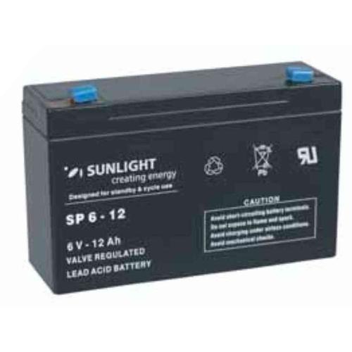 Sunlight SP6-12 -  Batterie plomb étanche AGM VRLA 6V 12Ah