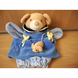 Doudou Souris Marionette Nounours Et Son Bebe