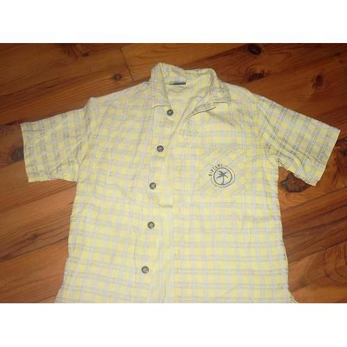 Chemise Rip Curl  10 Ans Jaune/Vert À Carreaux