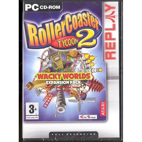 Roller Coaster Tycoon 2 Wacky Worlds Expansion Pack Atari Replay - Pc - Uk