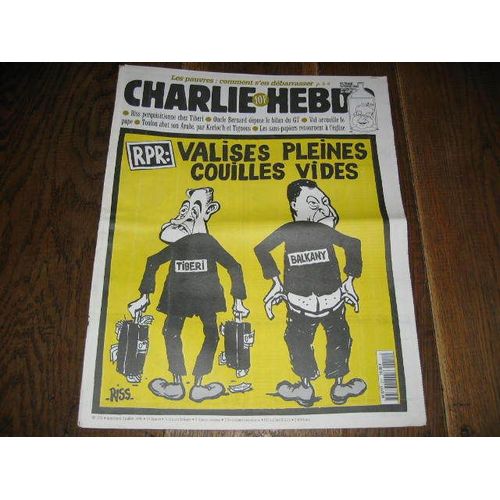 Charlie Hebdo  1996 Juillet 3  N° 211 : Valises Pleines Couilles Vides