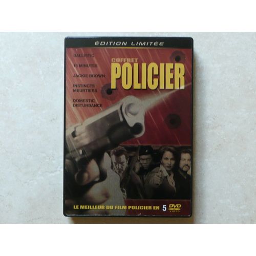 Coffret Policier - 5 Dvd - Ballistic + 15 Minutes + Jackie Brown + Instincts Meurtriers + Domestic Disturbance