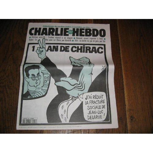 Charlie Hebdo  1996 Mai 7  N° 203 : 1 An De Chirac