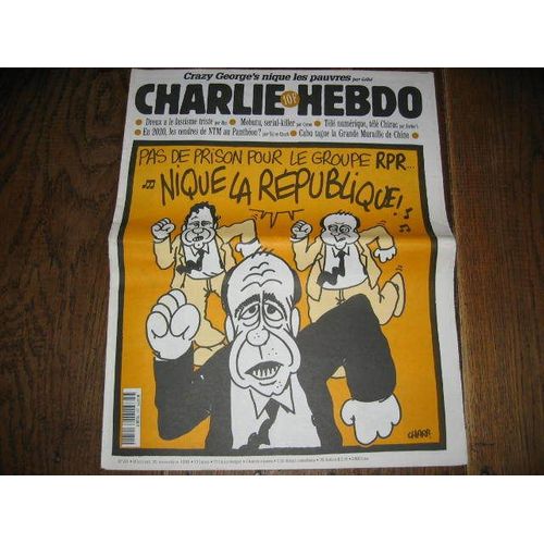 Charlie Hebdo  1996  Novembre 20  N° 231 : Pas De Prison Pour Le Groupe Rpr Nique La Repiblique