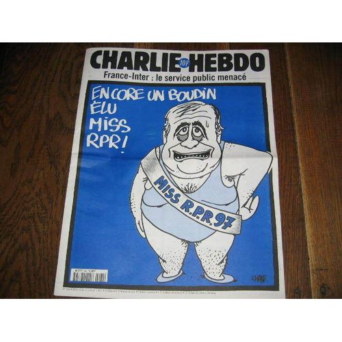 Charlie Hebdo  1997  Juillet 9  N° 264 : Encore Un Boudin Elu Miss Rpr