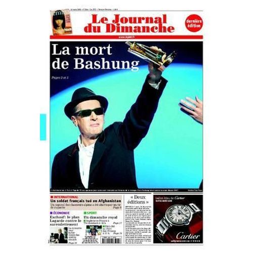Le Journal Du Dimanche  N° 3244 : La Mort De Bashung