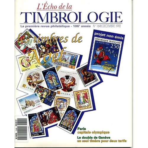 L'echo De La Timbrologie  N° 1648 : Les Timbres De Noël