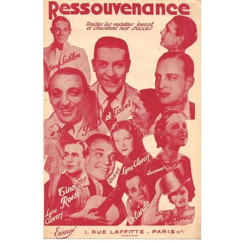 Ressouvenance - Tango - Chant Seul - 1945