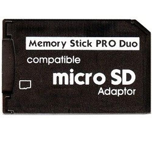 Adaptateur De Carte Mémoire Micro Sd Vers Memory Stick Pro Duo