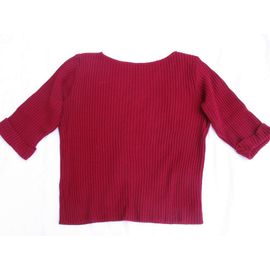 Pull Promod , Bordeaux , Taille 3 , Manches 3/4