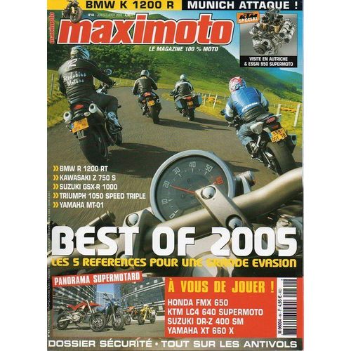 Maximoto N° 44 : Best Of 2005 : Les 5 Références Pour Une Grande Évasion