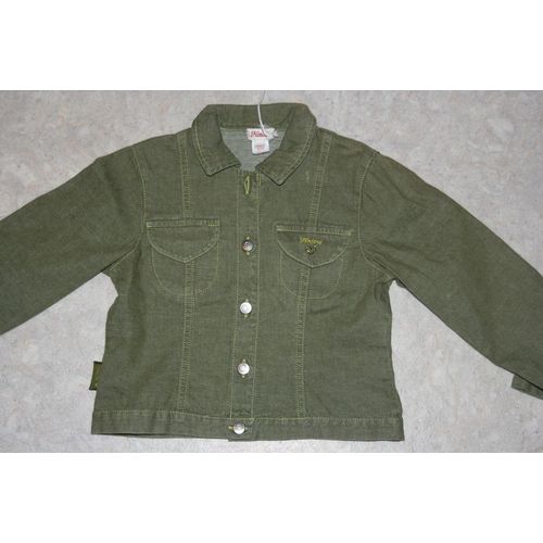 Veste Floriane Verte Imitant Jean Taille 4 Ans Neuve
