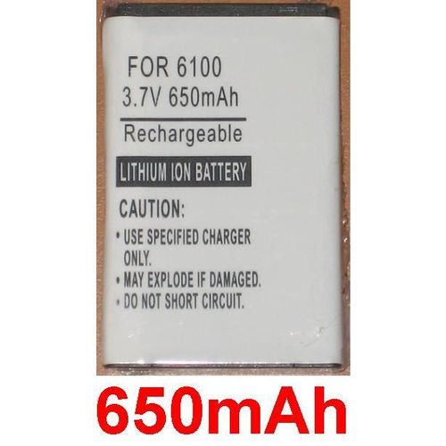 Batterie Haute Performance Li-Ion 550mah Pour Nokia 2650, 2651, 2652, 3108, 5100, 6088, 6100, 6101, 6102i, 6103, 6125, 6126, 6131, 6133, 6136, 6170, 6