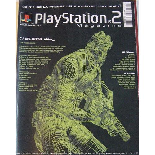 Playstation 2 Magazine (Ps2)  N° 72 : Splinter Cell