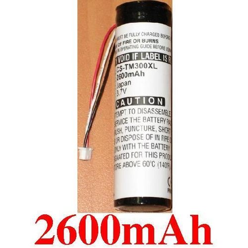 batterie Li-ion 2600 mah  pour  TomTom Go 300, 400, 500, 510, 600, 710, 910  Extended