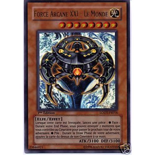 Force Arcane Xxi - Le Monde - Ultra Rare 1ère Édition Lodt-Fr016