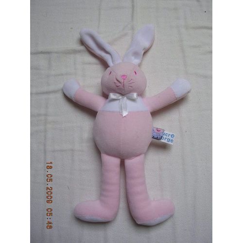 Doudou Lapin Rose - 21 Cm