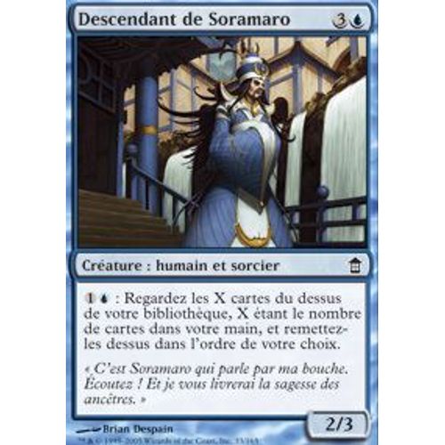 Descendant De Soramaro  - Magic Mtg - Libérateurs De Kamigawa 33 - C
