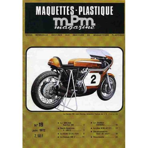 Maquettes Plastique Mpm Magazine N°19 Juin 1972  N° 19