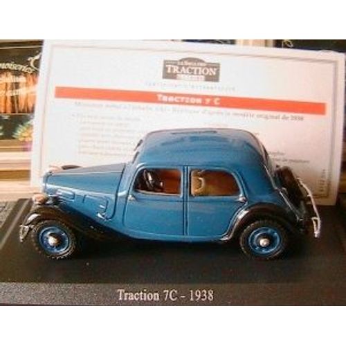 Citroen Traction Avant 7c 1938 Universal Hobbies 1/43 Blue-Universal Hobbies