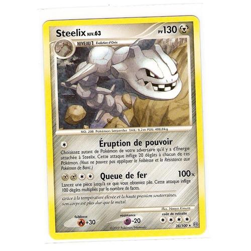 Steelix Niv 63 130pv 28/100 Diamant Et Perle Tempête