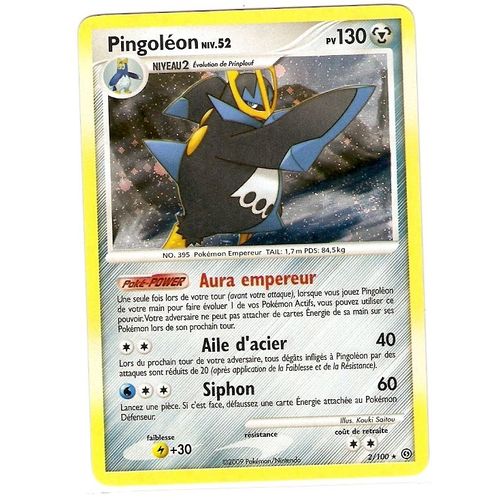 Pingoléon Niv 52 130pv Holo 2/100 Diamant Et Perle Tempête