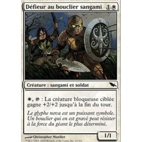 Défieur Au Bouclier Sangami  - Magic Mtg - Sombrelande 10 - C
