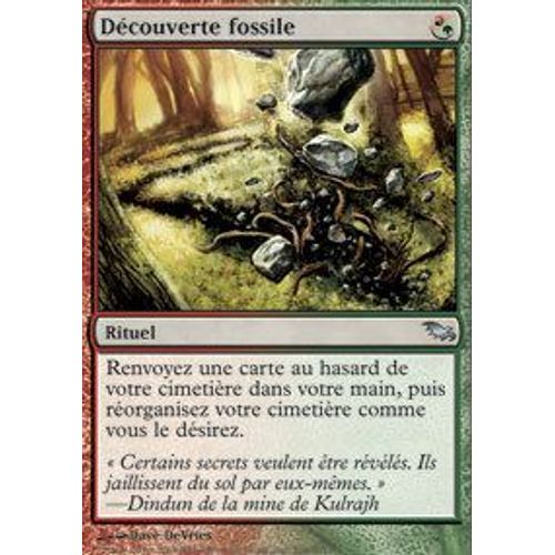 Découverte Fossile  - Magic Mtg - Sombrelande 206 - U