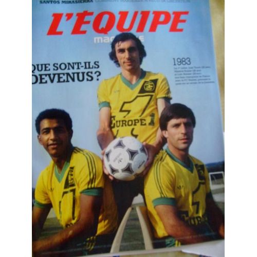Equipe Magazine  N° 1379 : Football.Bossis.Amisse.Touré.L Affaire Camaret Tennis.Gabriela Sabatini.Robinson