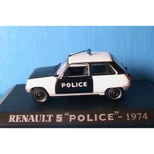Renault 5 Police Pie 1974 Noir 1/43 Universal Hobbies-Universal Hobbies