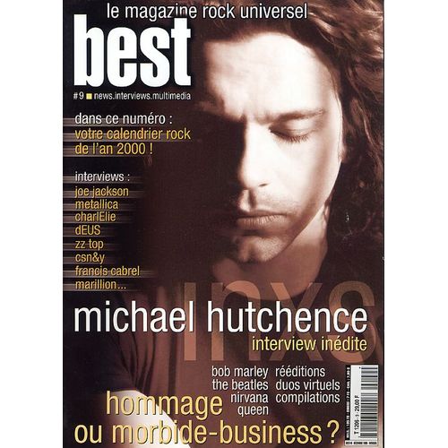 Best Le Magazine Rock Universel  N° 9 : Exclusif:Interview Roger Waters/Pink Floyd Refait Le Mur-The Wall Live !/Michael Hutchence/Bob Marley/Beatles/Nirvana/Queen