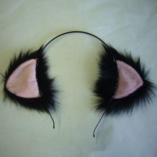 Oreille De Chat Noir Rose En Serre Tete Poil Long Japonais Kawaii Lolita Rakuten