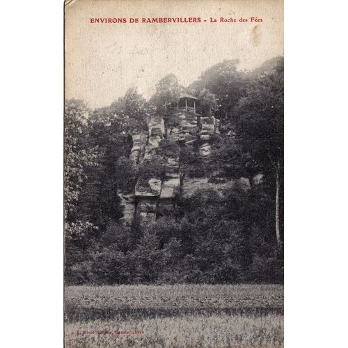 Carte Postale Ancienne, France, Vosges ( 88 ), Environs De Rambervillers, La Roche Aux Fées - Oblitération Du 07/04/1914
