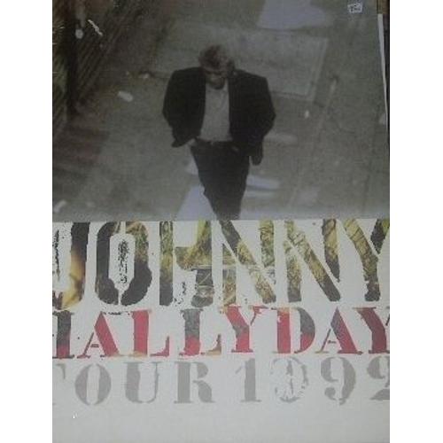 Johnny Hallyday Programme De La Tournée 1992