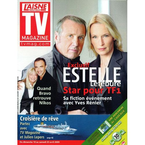 Tv Mag  N° 9820 : Estelle Lefebure (Itw 3p), Christine Bravo (2p), Stéphane Rotenberg (3p), France Gall (1p)