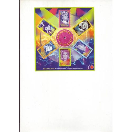 France 2001 - Blf N° 37 Neuf ** - Artistes De La Chanson
