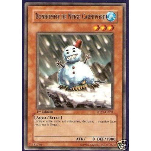 Bonhomme De Neige Carnivore - Rare - Rgbt-Fr094