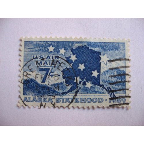 U.S.A.,1 Timbre De Poste Aérienne De 1959